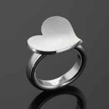 Silver heart ring Mauritius