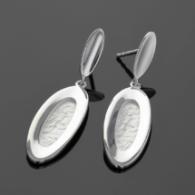 Silver earrings made in Mauritius