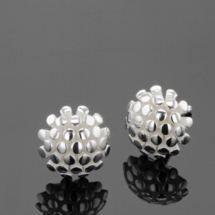 Fun sterling silver earrings made in Mauritius