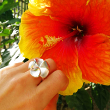 Mauritius hibiscus jewellery