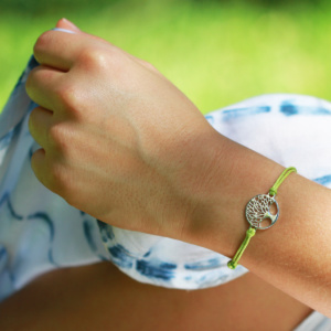 Silver tree of life bracelet