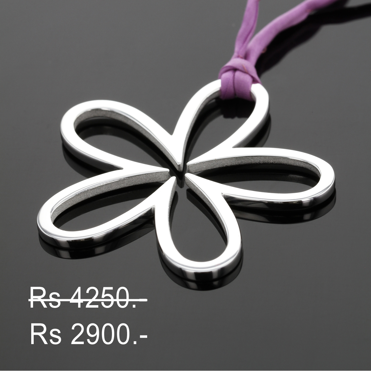 Discounted flower pendant
