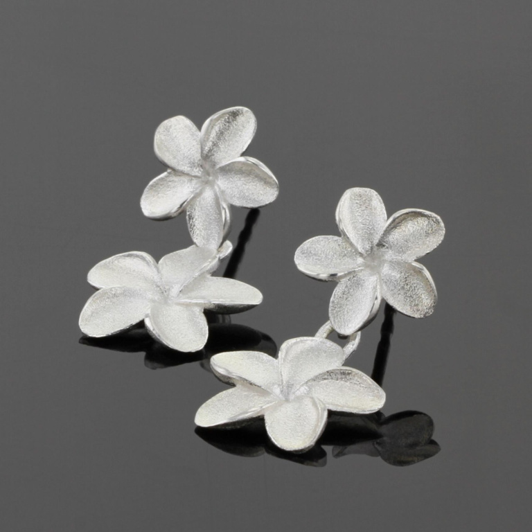 Frangipani jewellery made in Mauritius zea design