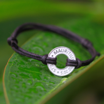 Mauritius coordinates bracelet