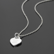 Personalised heart pendants