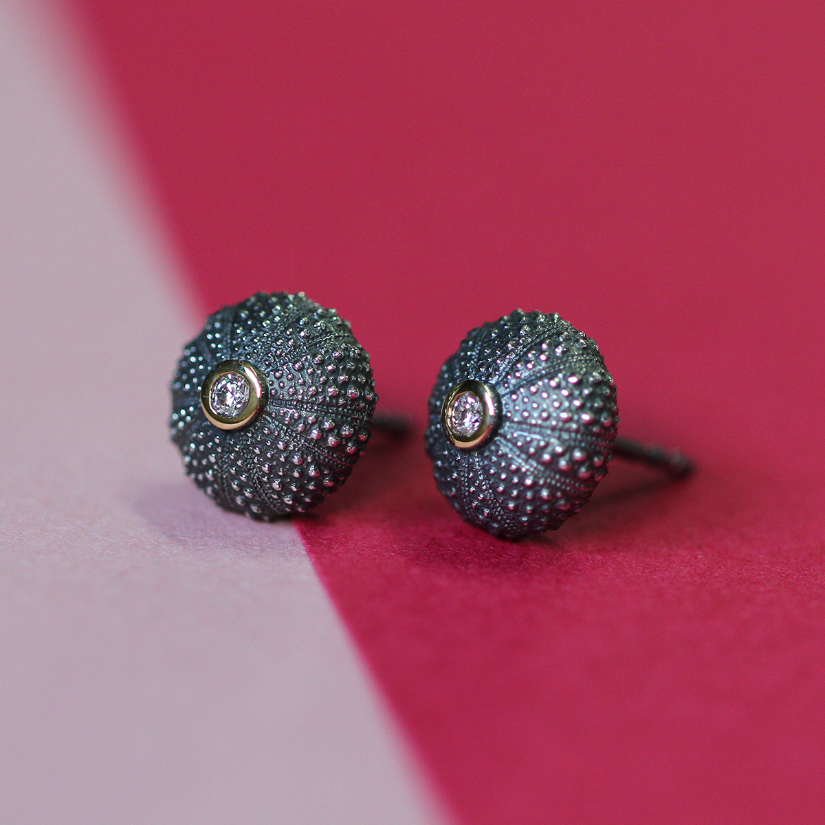 Mini urchin earrings