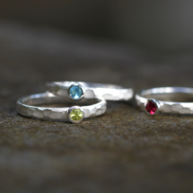 Precious stone rings