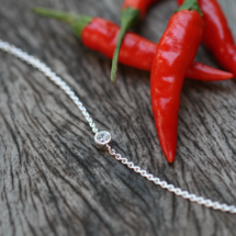 Silver and zirconia bracelet