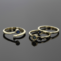 9ct yellow gold rings