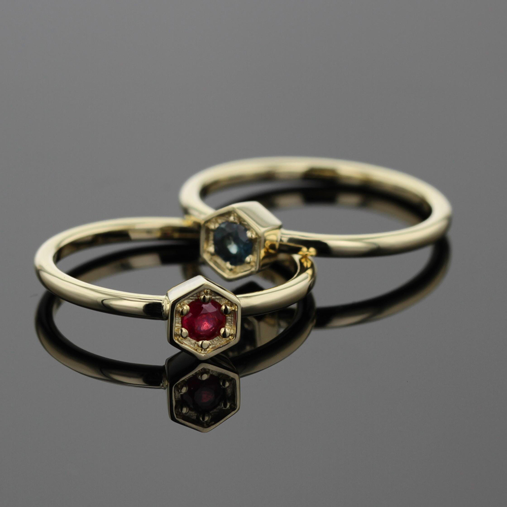 9ct yellow gold rings