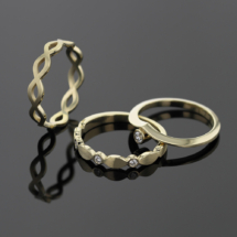 9ct yellow gold rings