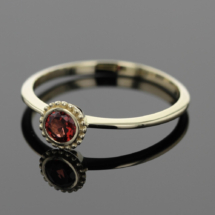 9ct gold ring with a Garnet