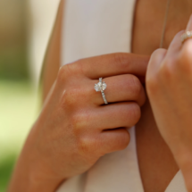 Oval shaped 1.55ct diamond engagement ring