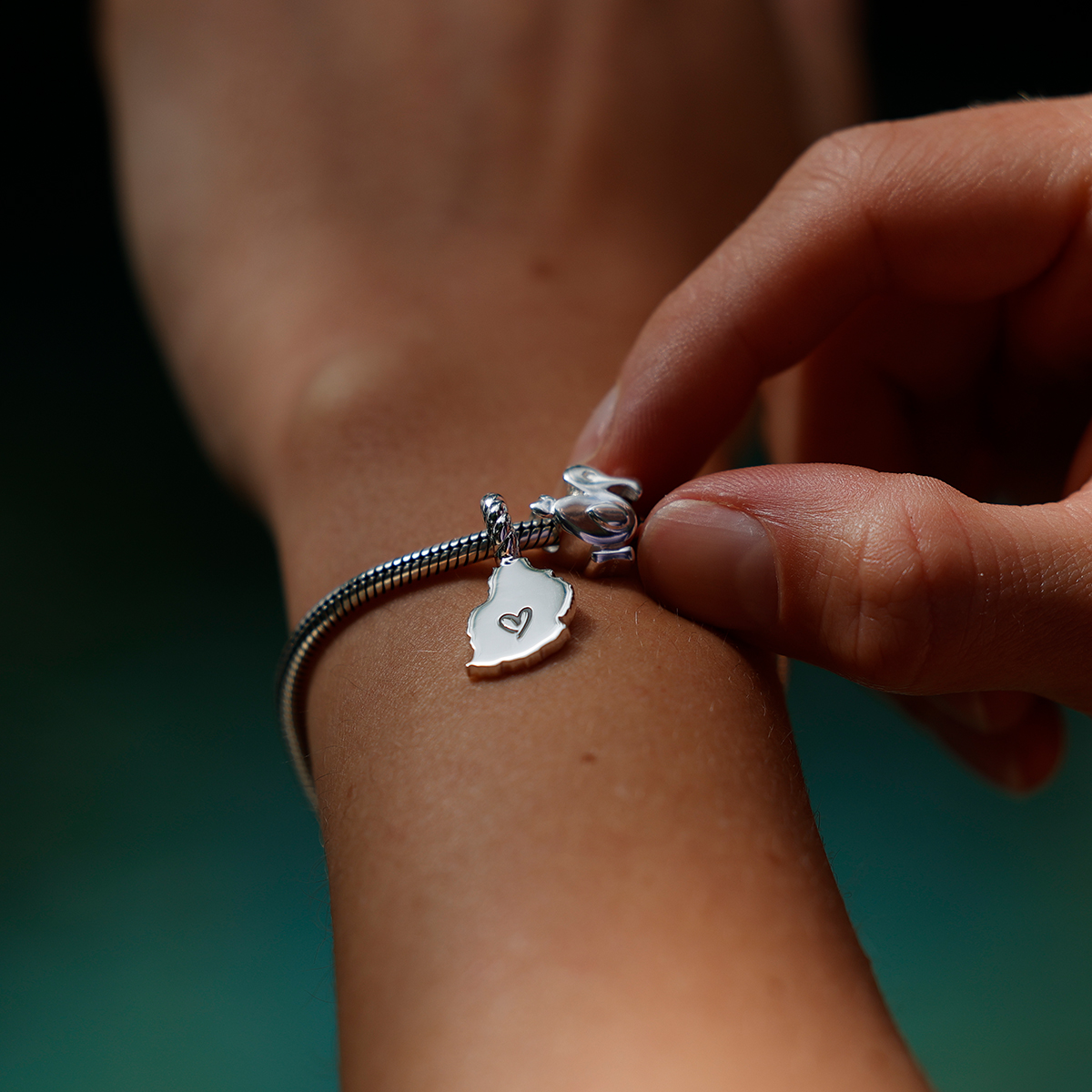 Silver Mauritius beads