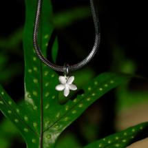 Sterling silver frangipani charm
