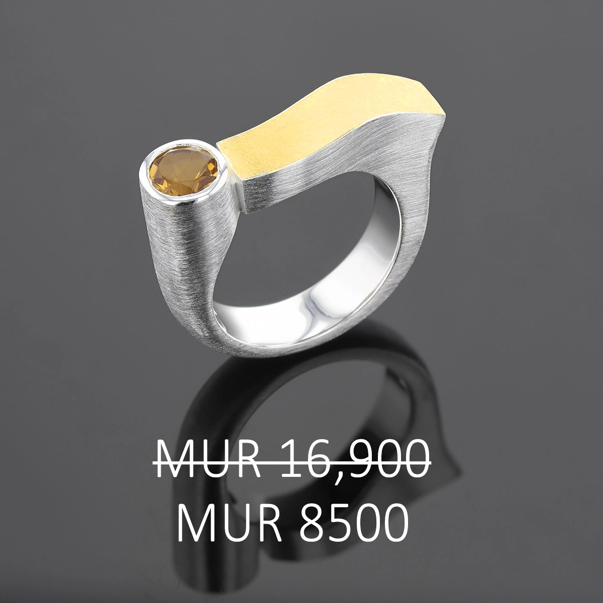 Citrine ring on sale