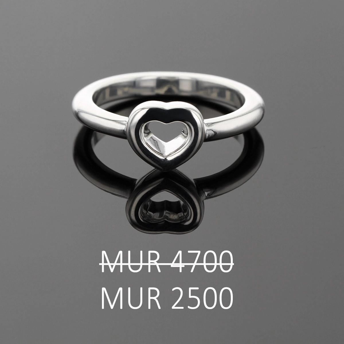 Heart ring on sale
