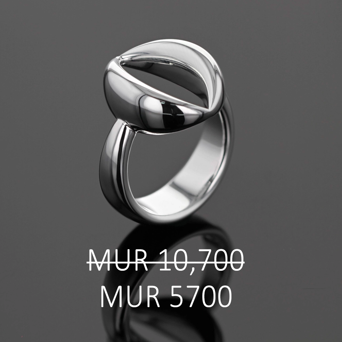 Polished ring on sale