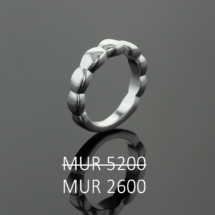 Polished silver ring on sale